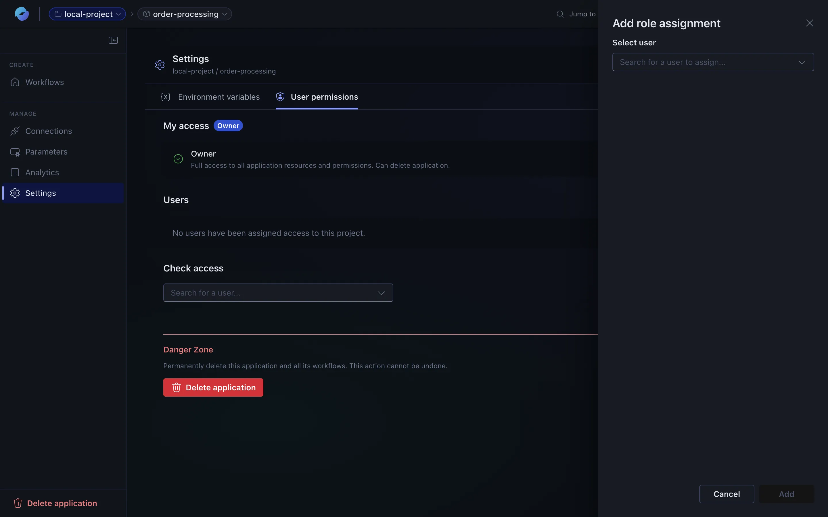 Add role assignment